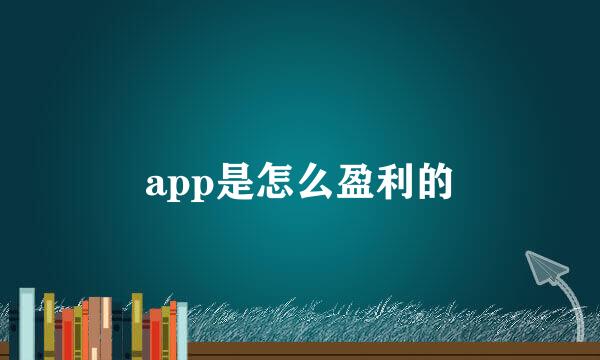 app是怎么盈利的