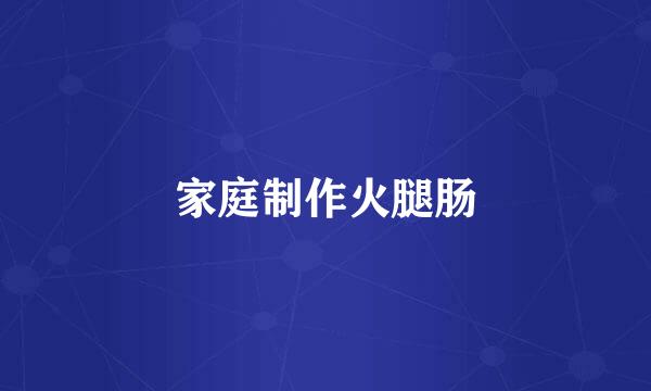 家庭制作火腿肠