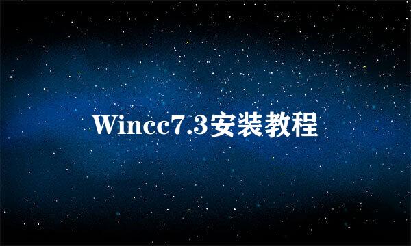 Wincc7.3安装教程